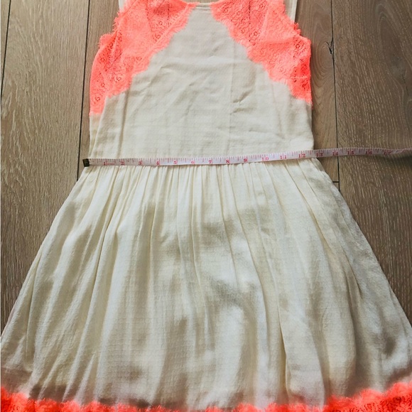 Free People Georgia Lace Dress in Cream & Orange Size 0 - Picture 8 of 16